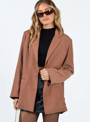 Albert Relaxed Blazer Brown