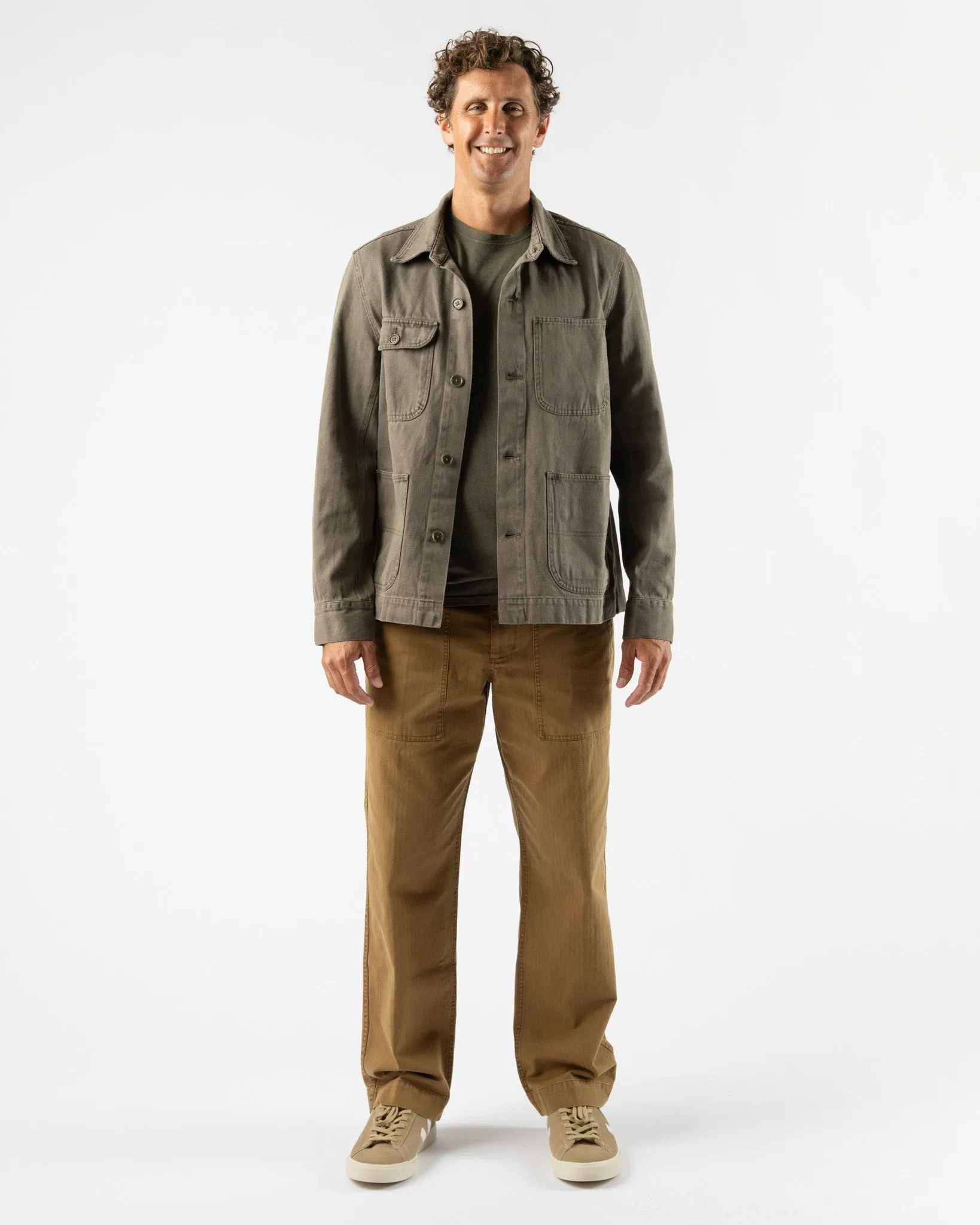 Alex Mill Garment Dyed Work Jacket in Thyme