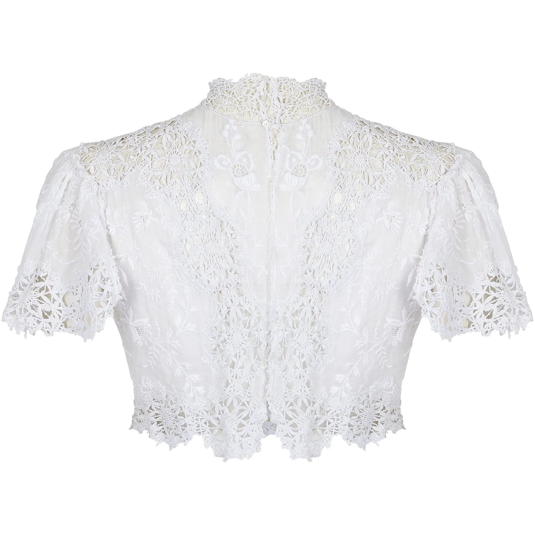 ARCHIVE: Edwardian Antique Maltese Lace and Embroidered Blouse