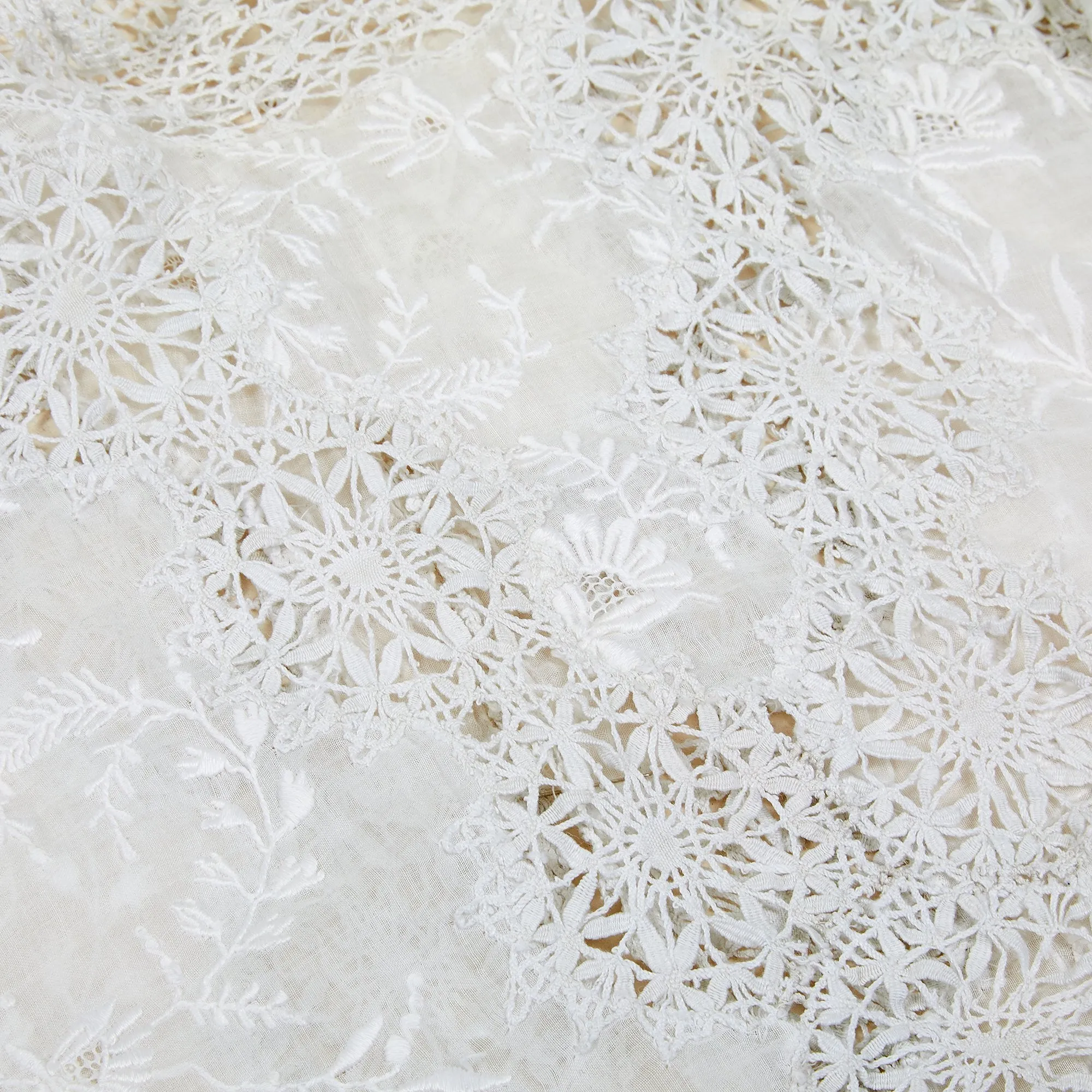 ARCHIVE: Edwardian Antique Maltese Lace and Embroidered Blouse