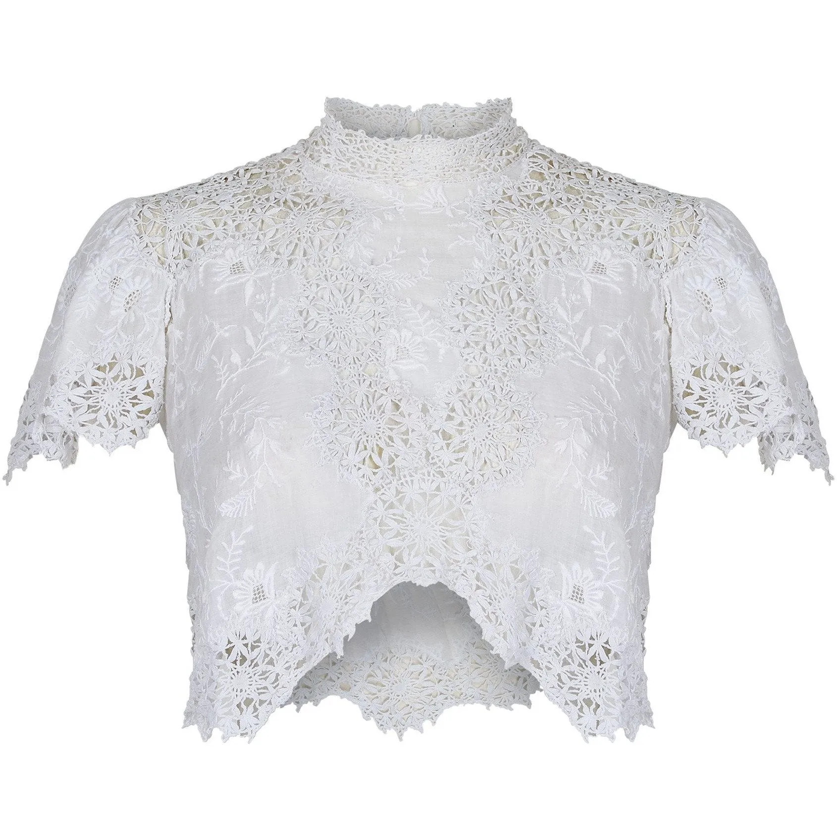 ARCHIVE: Edwardian Antique Maltese Lace and Embroidered Blouse