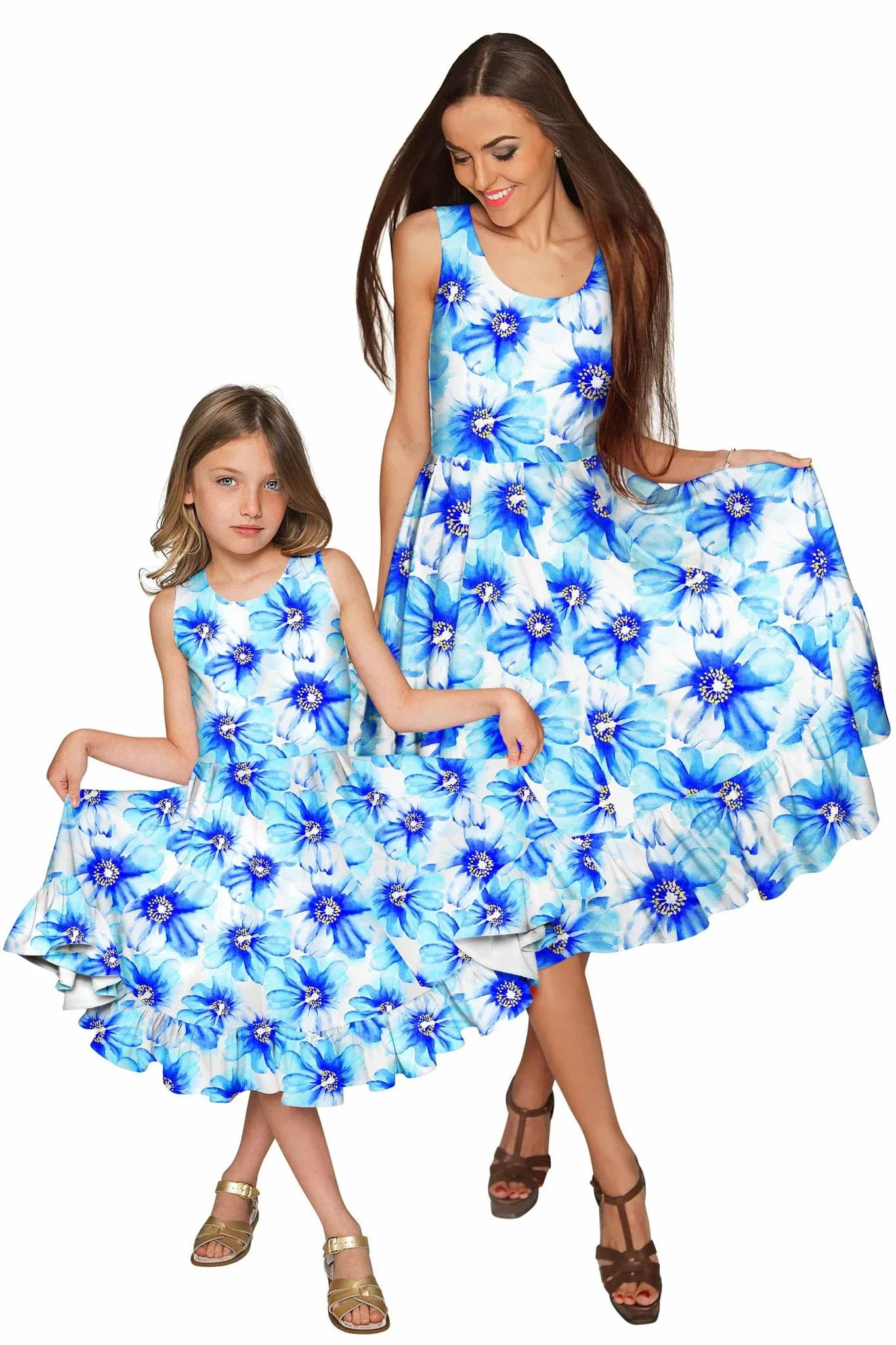 Aurora Vizcaya Fit & Flare Midi Mother and Daughter Dresses