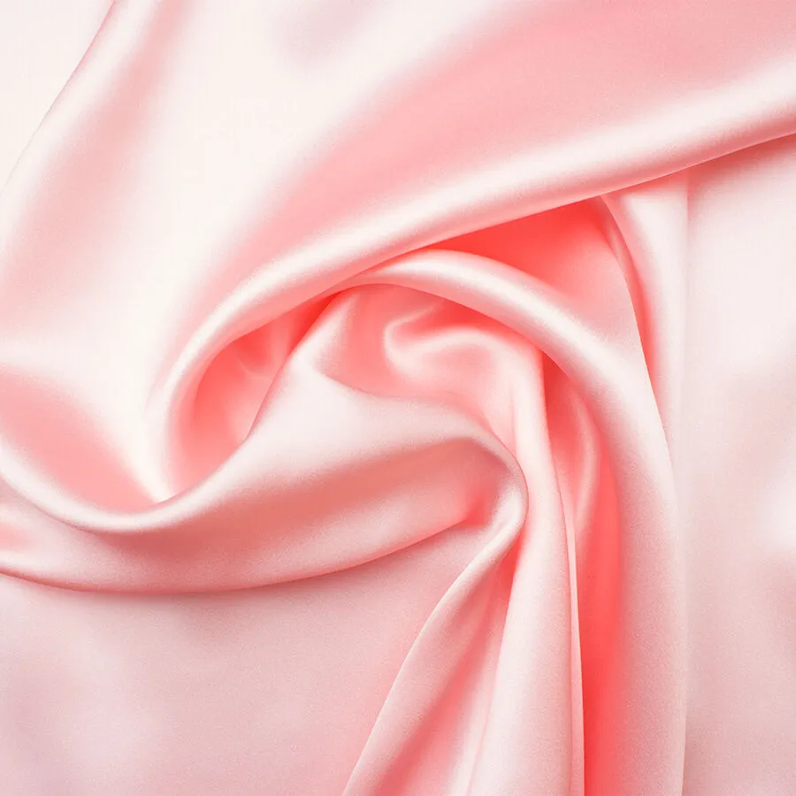 Baby Pink Silk Satin