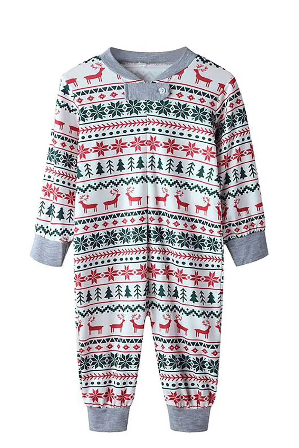 Christmas Family Matching Pajama Set Grey Pattern Pajamas