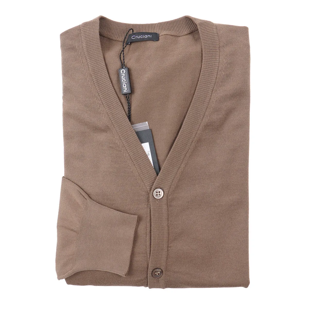 Cruciani Extrafine Cotton Cardigan Sweater