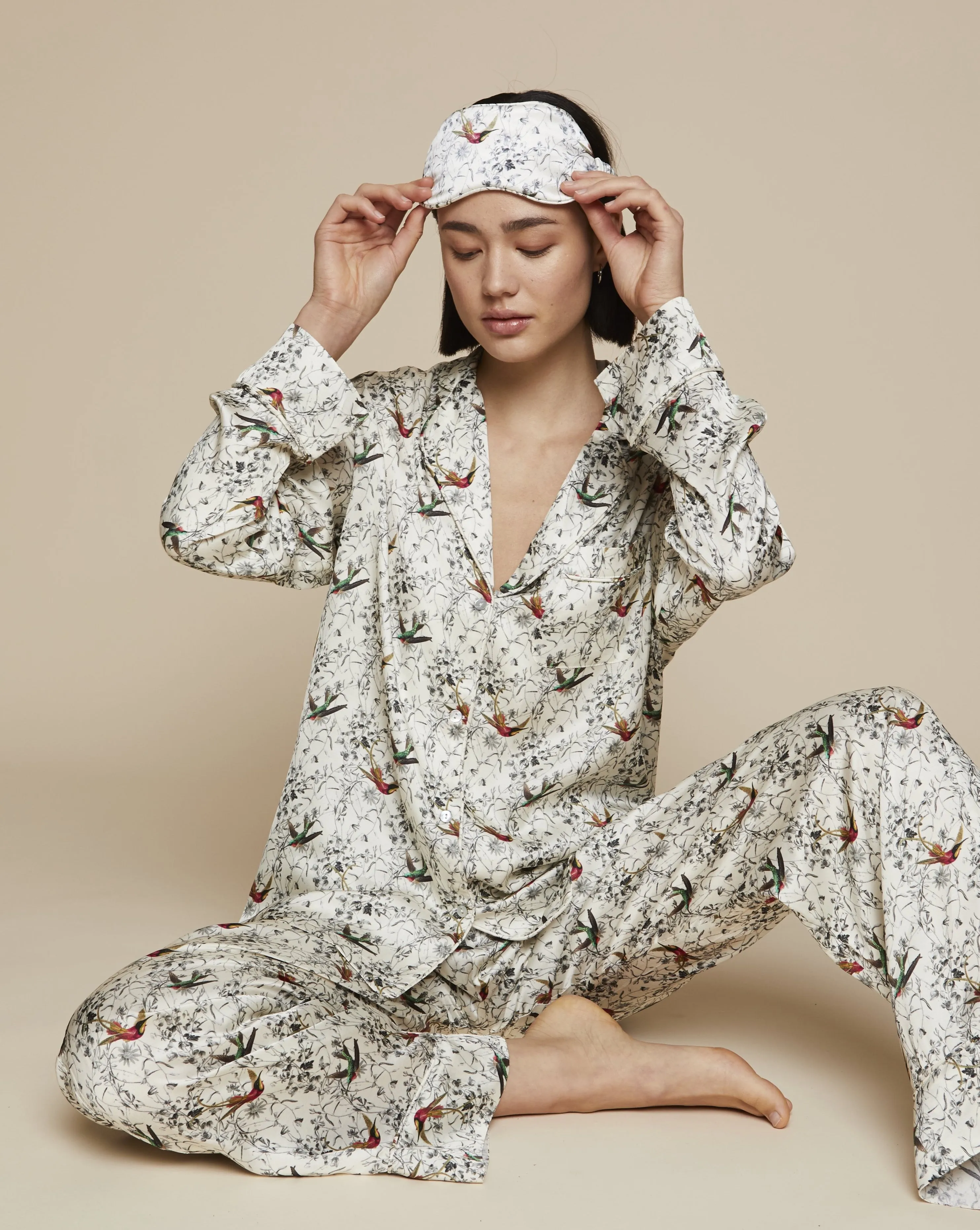 Elisabetha Silk Pyjama in September - Top