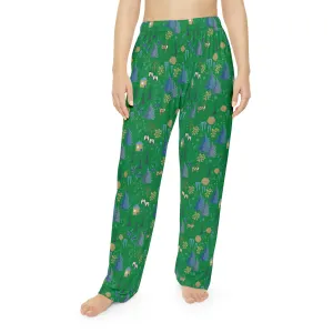 Festive Holiday Pajama Pants : Cozy Winter Loungewear in Green for All Sizes XS-4XL