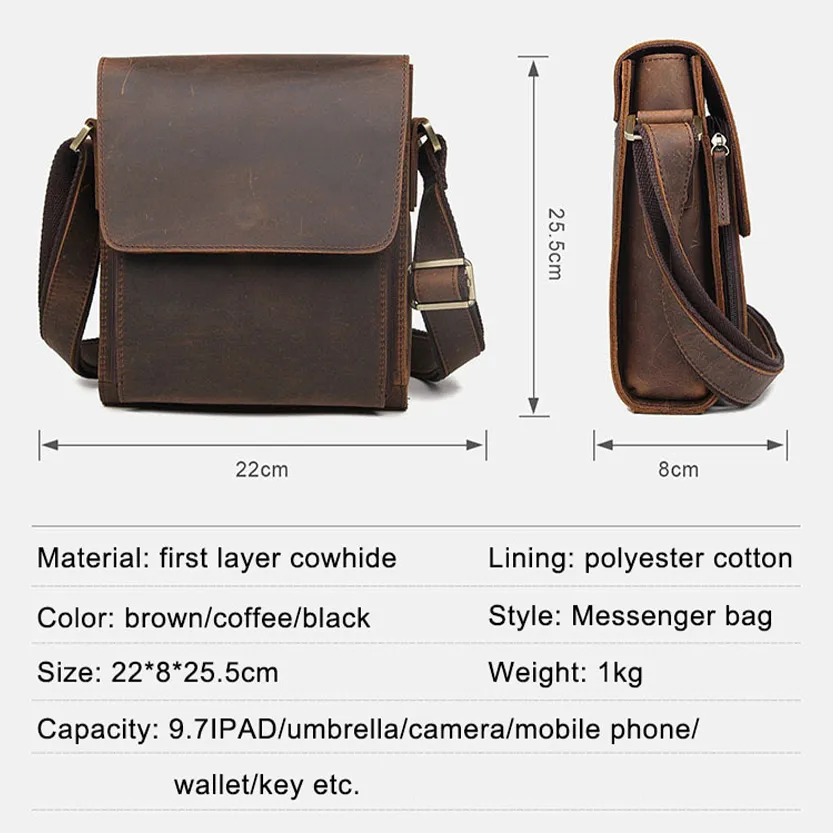 Funki Buys | Bags | Messenger Bags | Men's Leather Crossbody