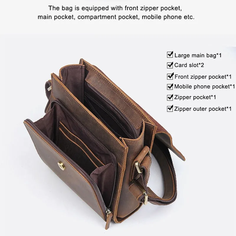 Funki Buys | Bags | Messenger Bags | Men's Leather Crossbody