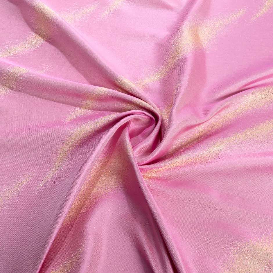 Gold Metallic on Deep Pink Brocade