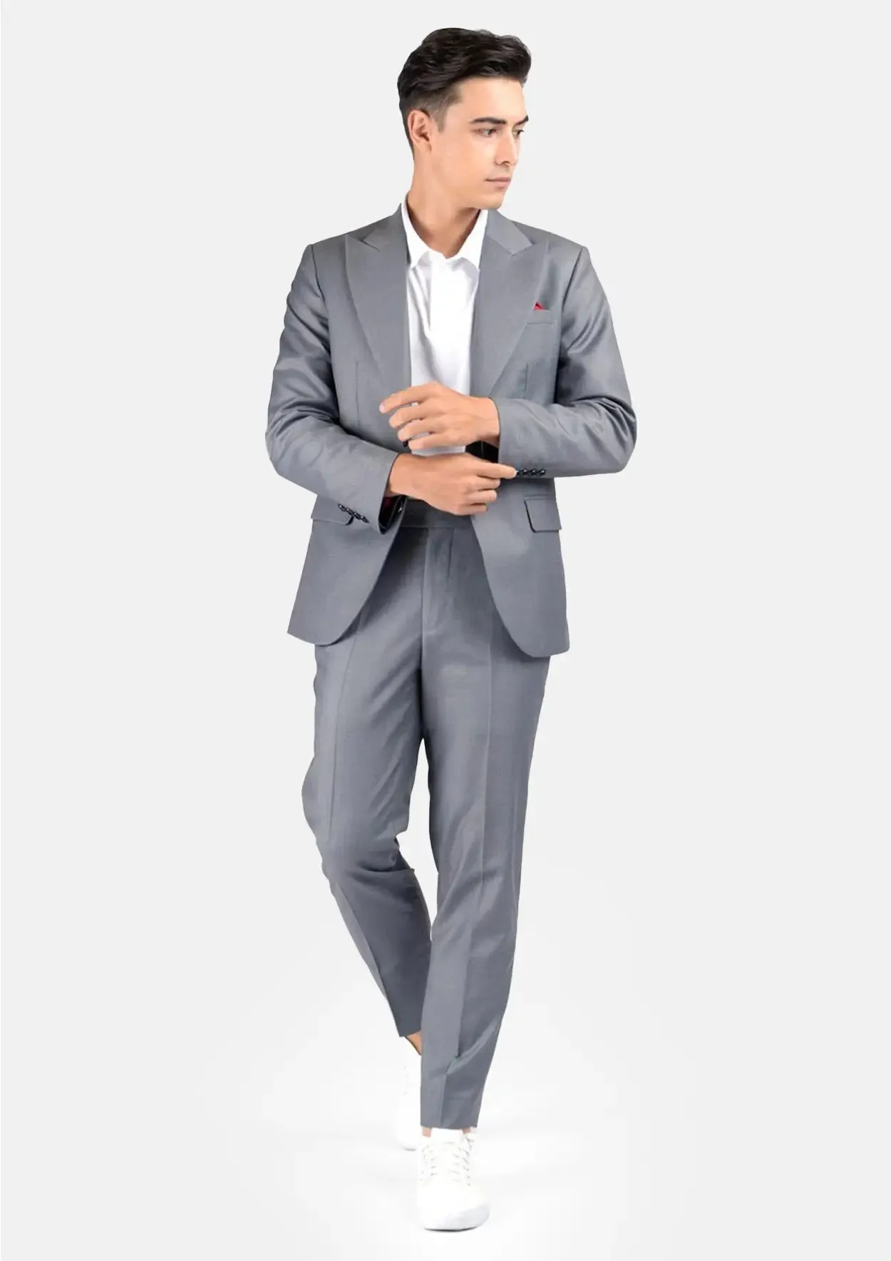 Hudson Oslo Grey Twill Suit