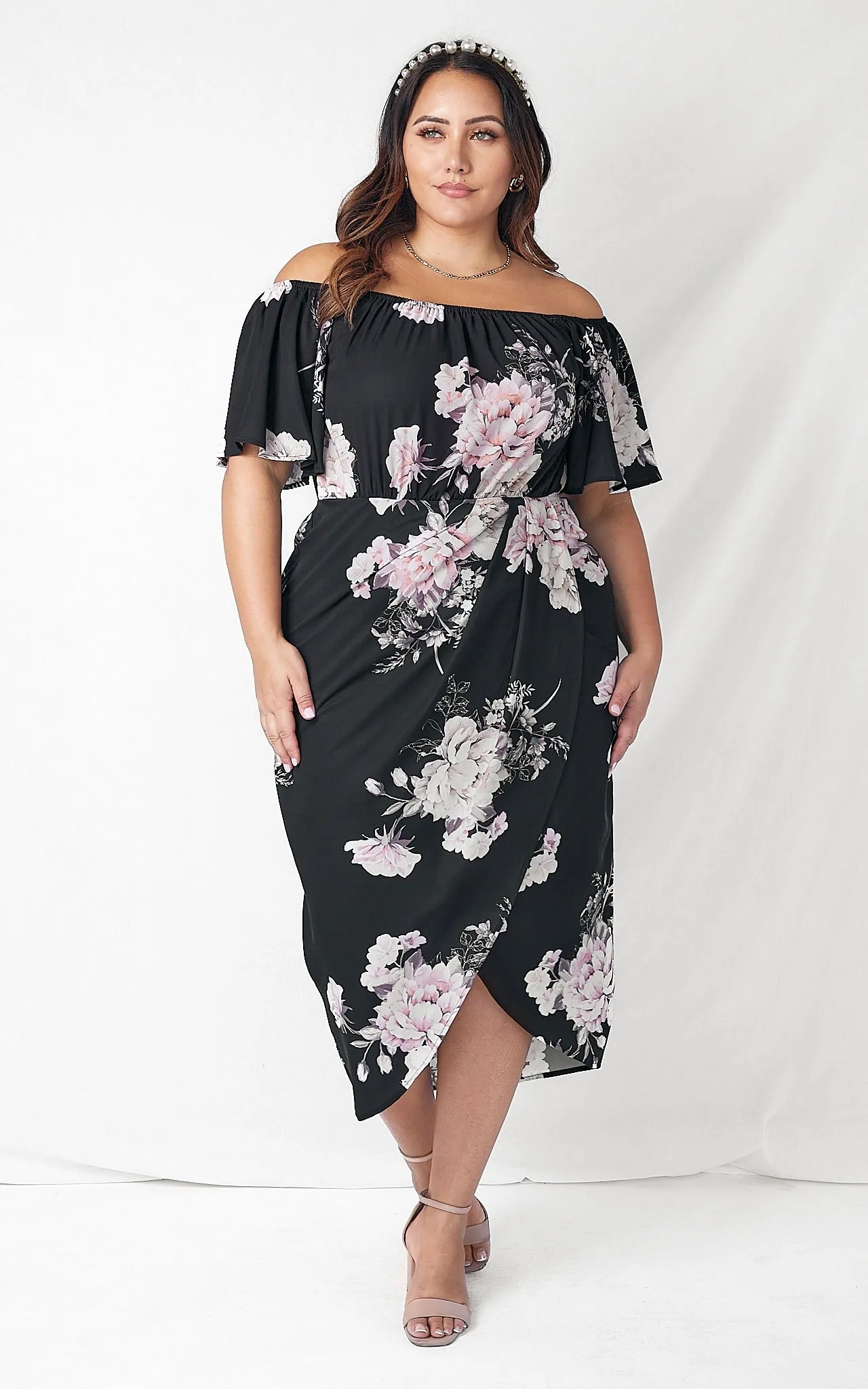 Katie Dress - Black Floral