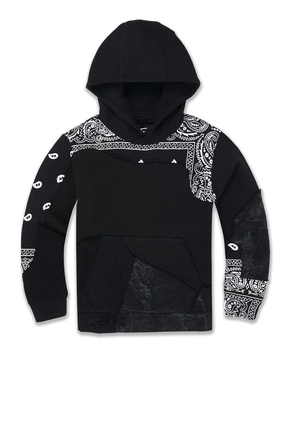 Kids Paisley Pullover Hoodie (Noir)