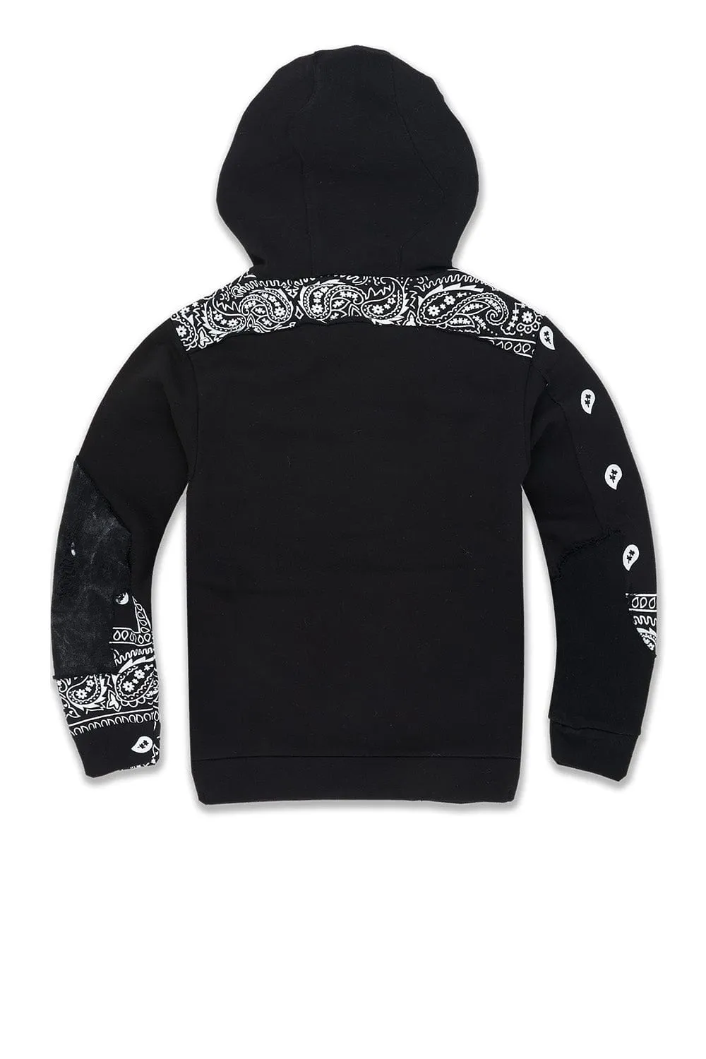 Kids Paisley Pullover Hoodie (Noir)