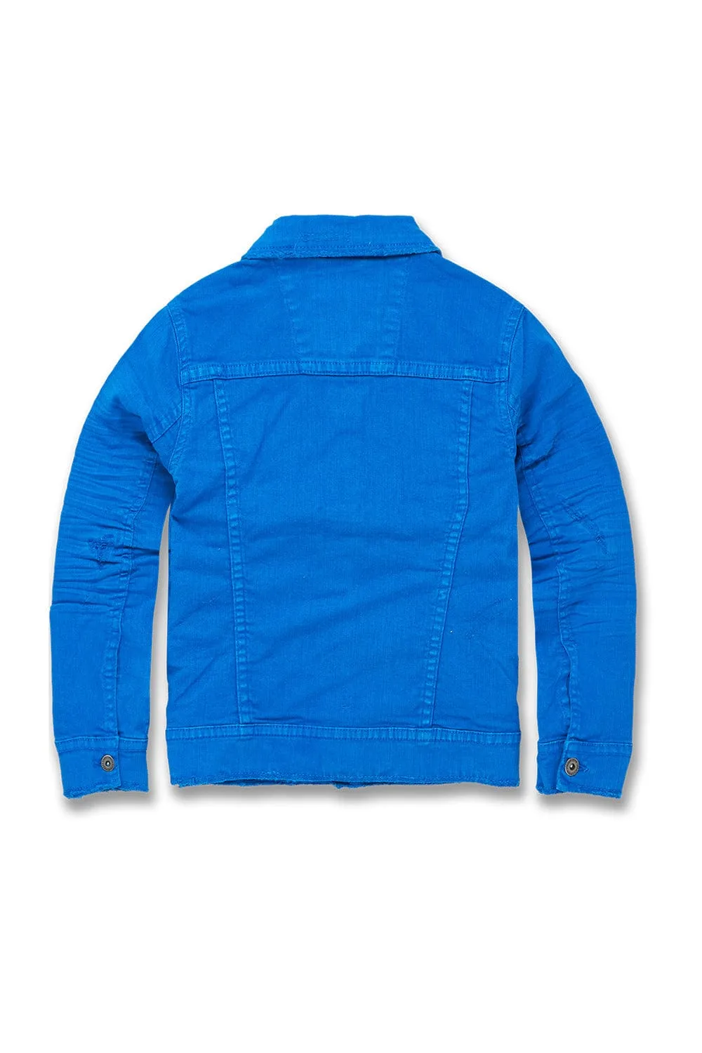 Kids Tribeca Twill Trucker Jacket (Royal)