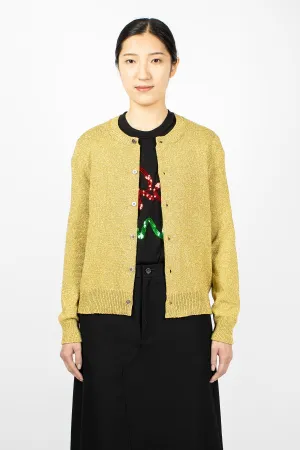 Knitted Cardigan Gold