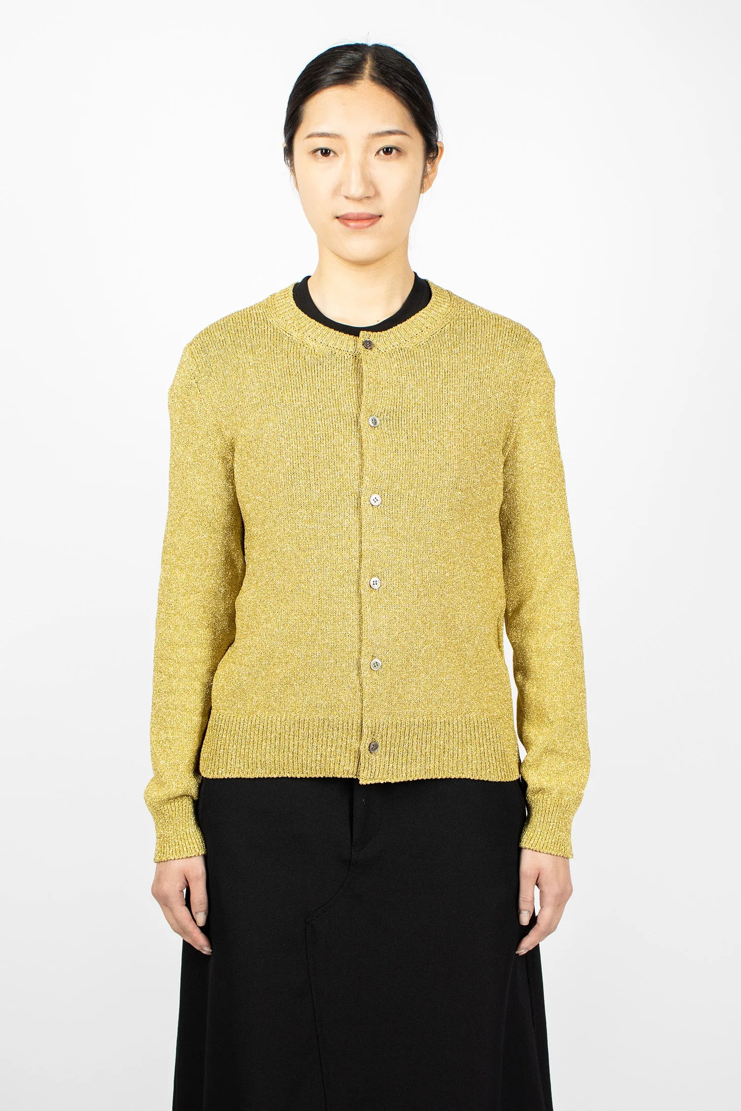 Knitted Cardigan Gold