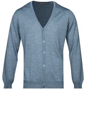 Knitwear Merino Wool Cardigan Blue