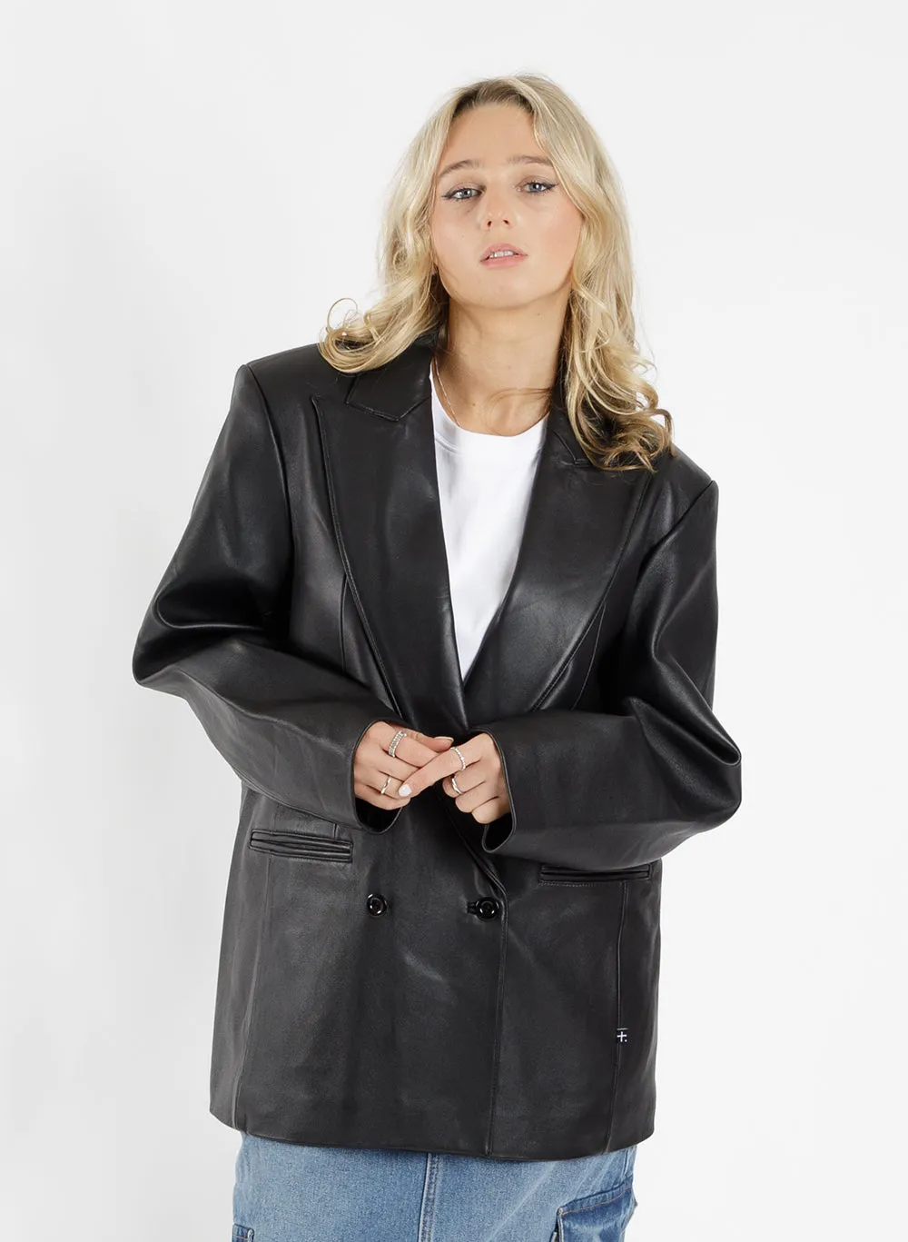 Leather Tux Jacket