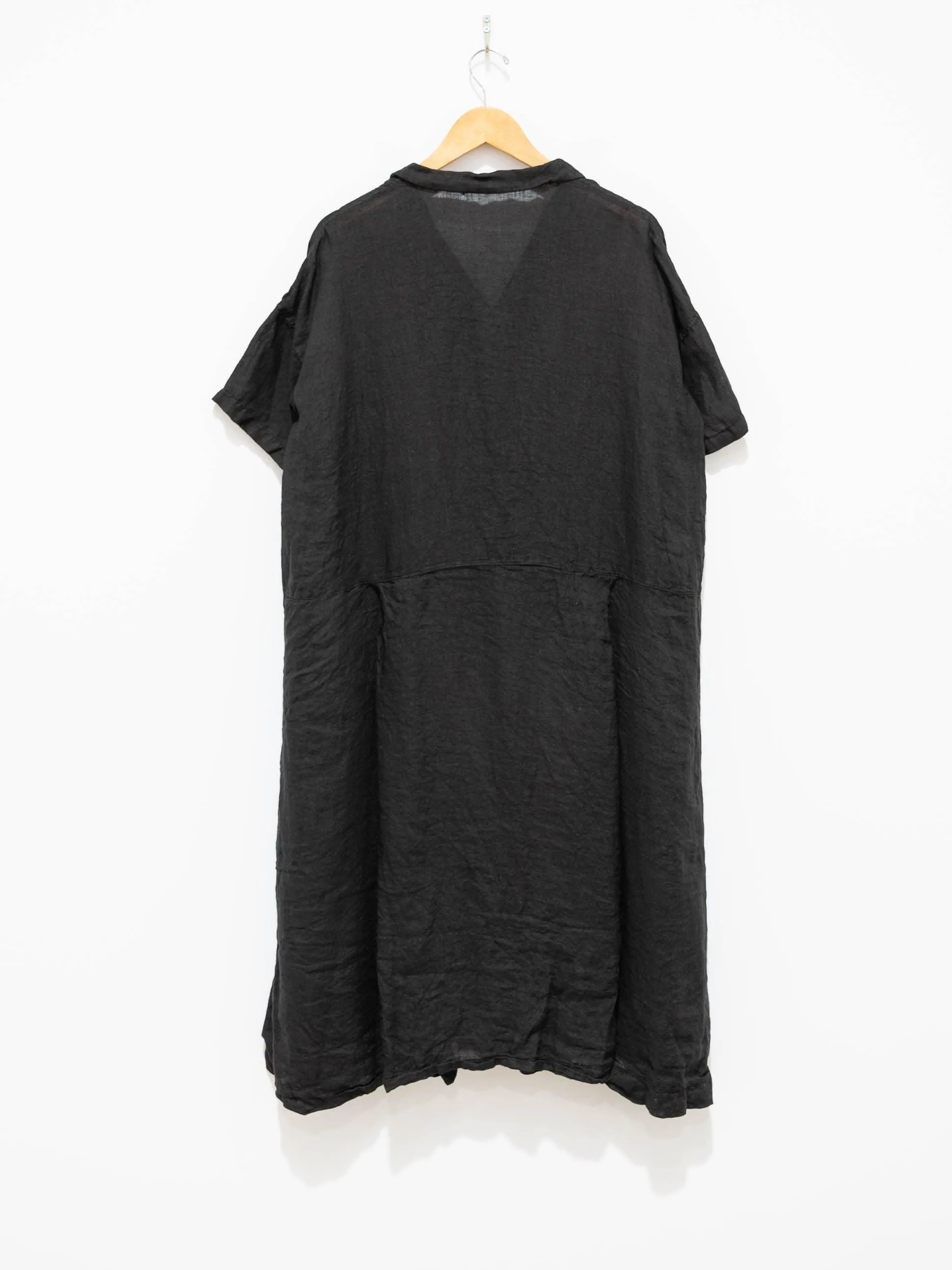 Light Linen Dress - Black