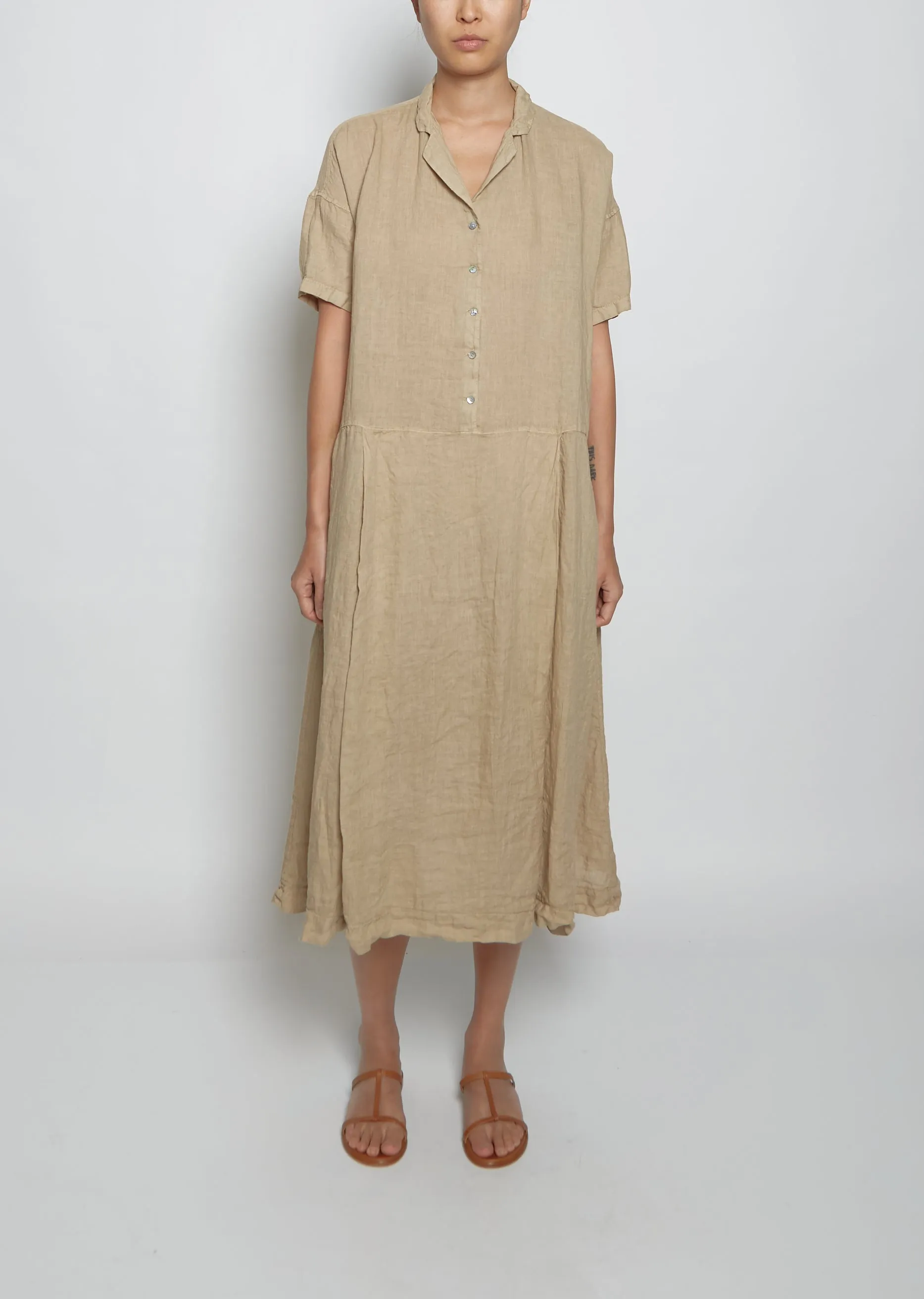 Light Linen Dress — Desert