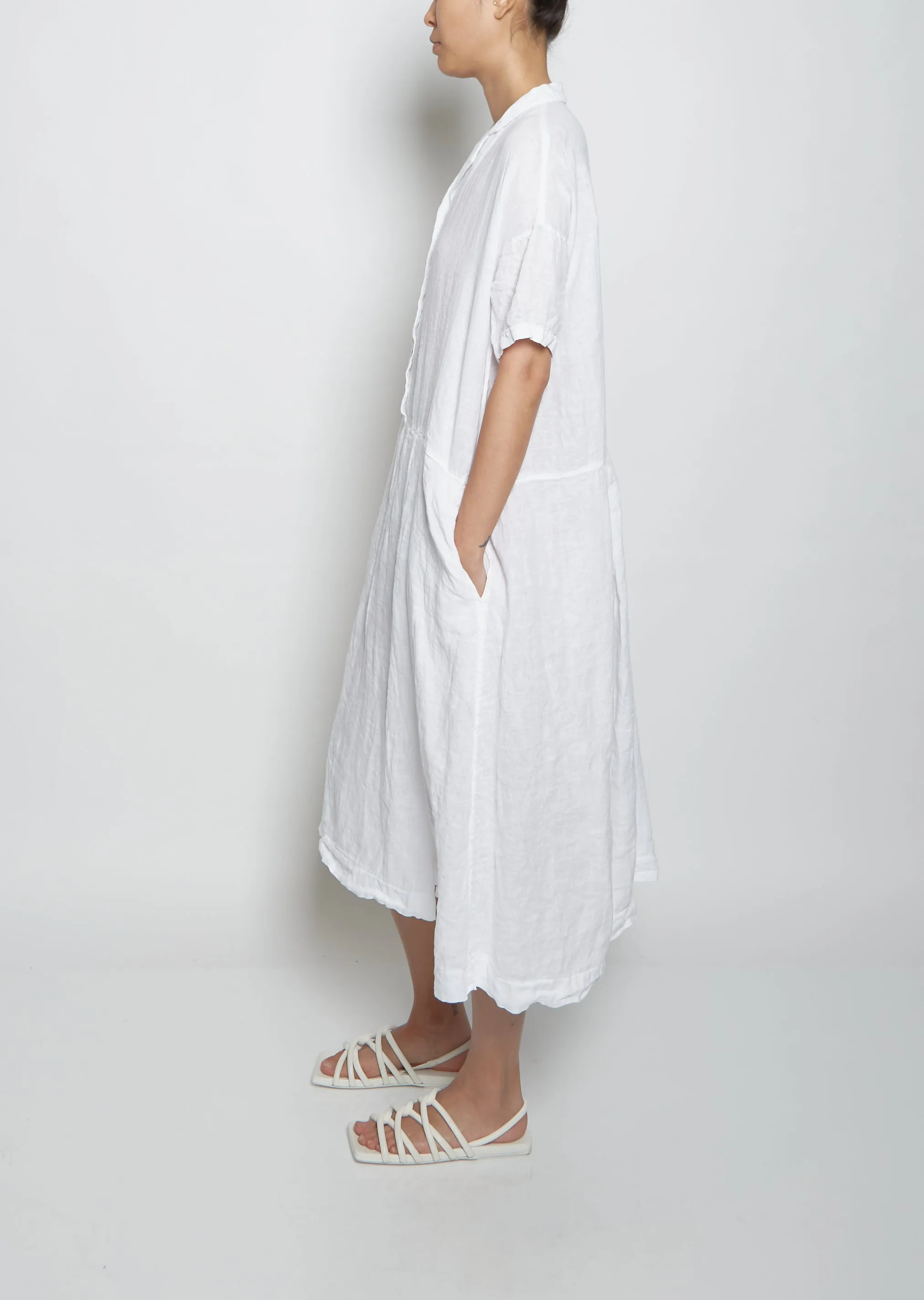 Light Linen Dress — White