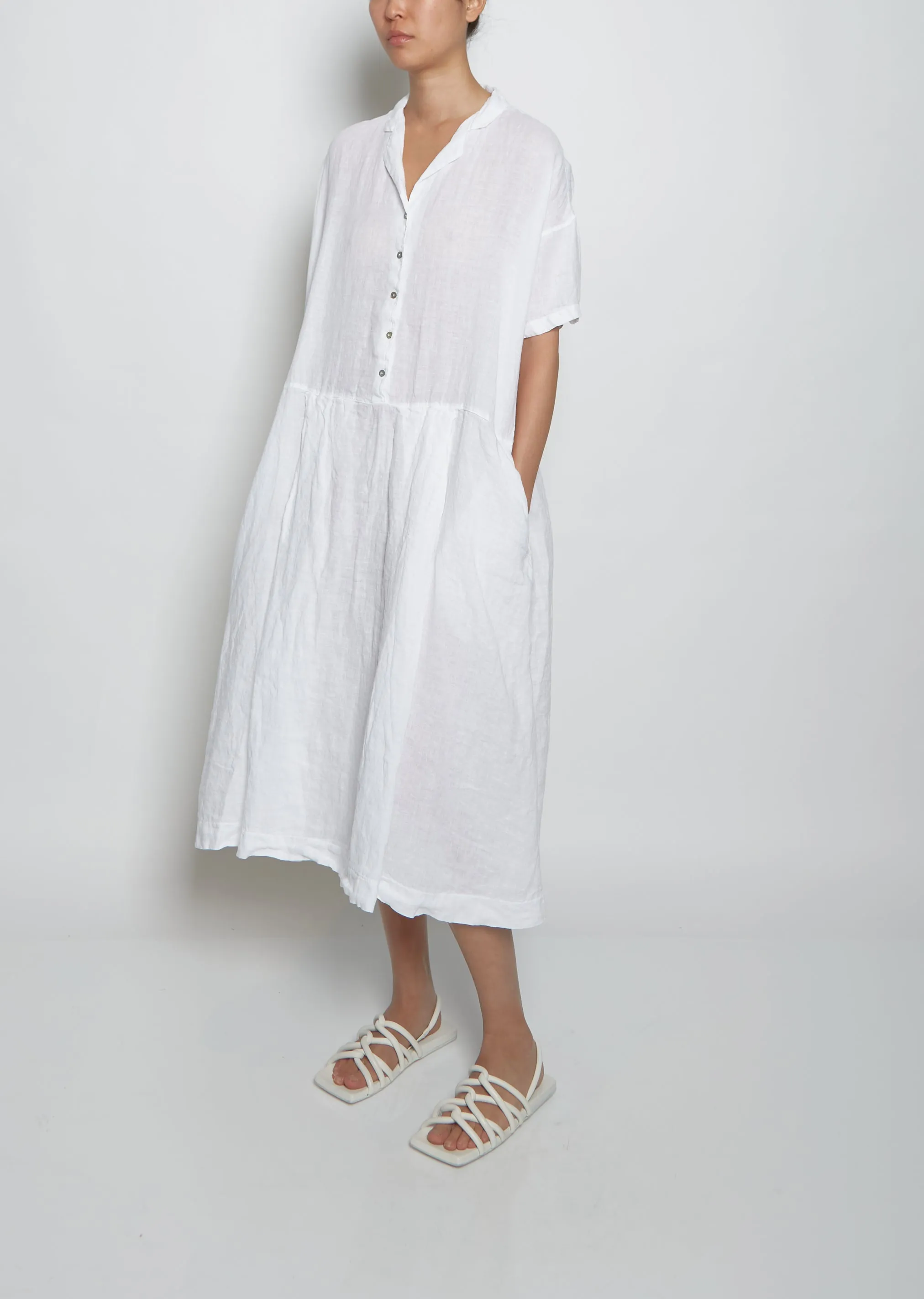 Light Linen Dress — White