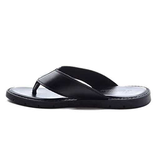 Men's 69213 Leather Slip On Peasant Toe Loop Roman Flip Flop Dress Sandals