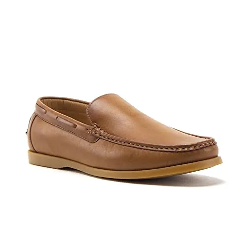 Men's Classic Slip on Moccasin Style Dress Loafers Boat Shoes, Dress Shoe