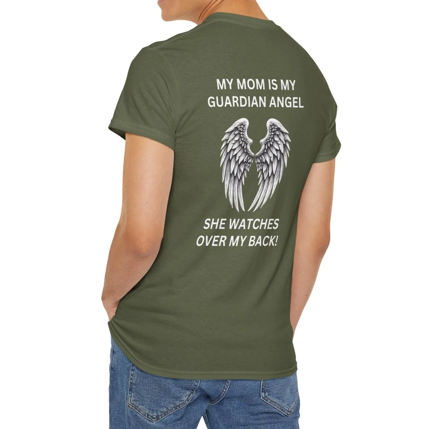 Mom, My Guardian Angel |  Unisex Cotton Tee