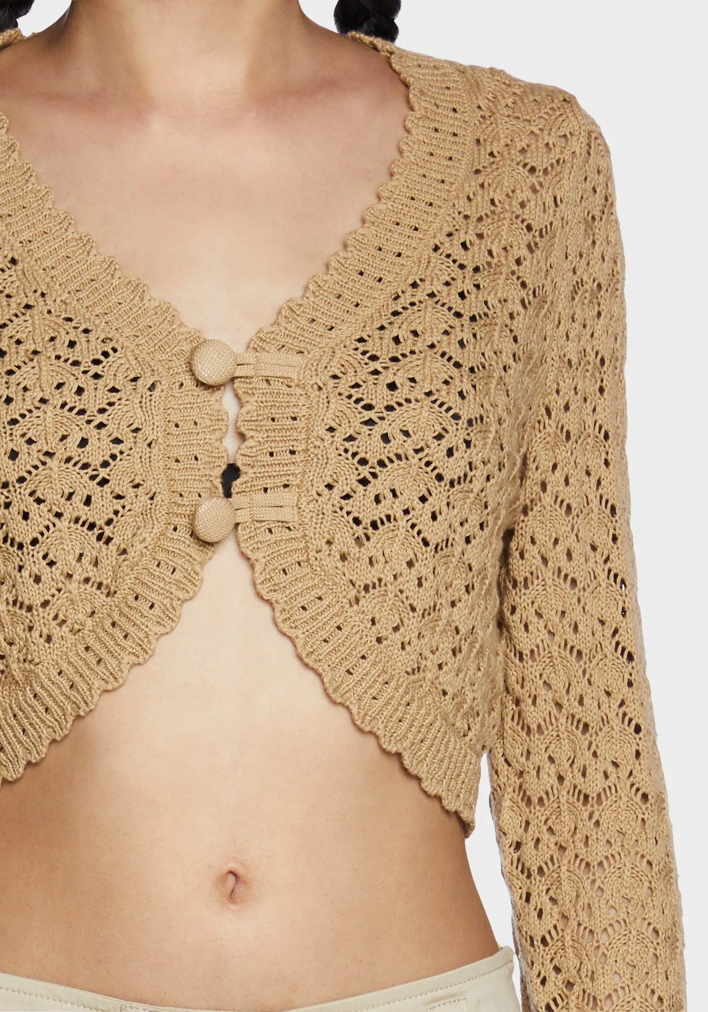 Nature Goddess Crochet Cardigan