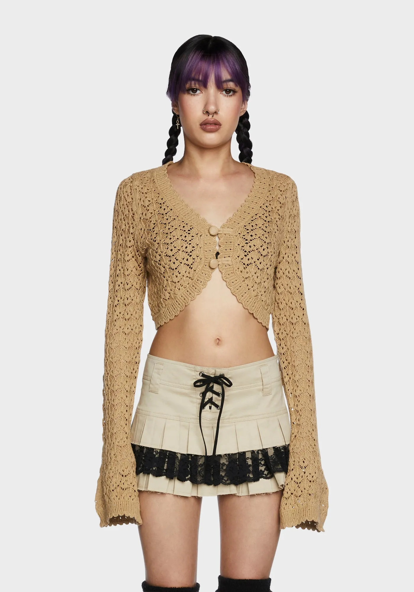 Nature Goddess Crochet Cardigan