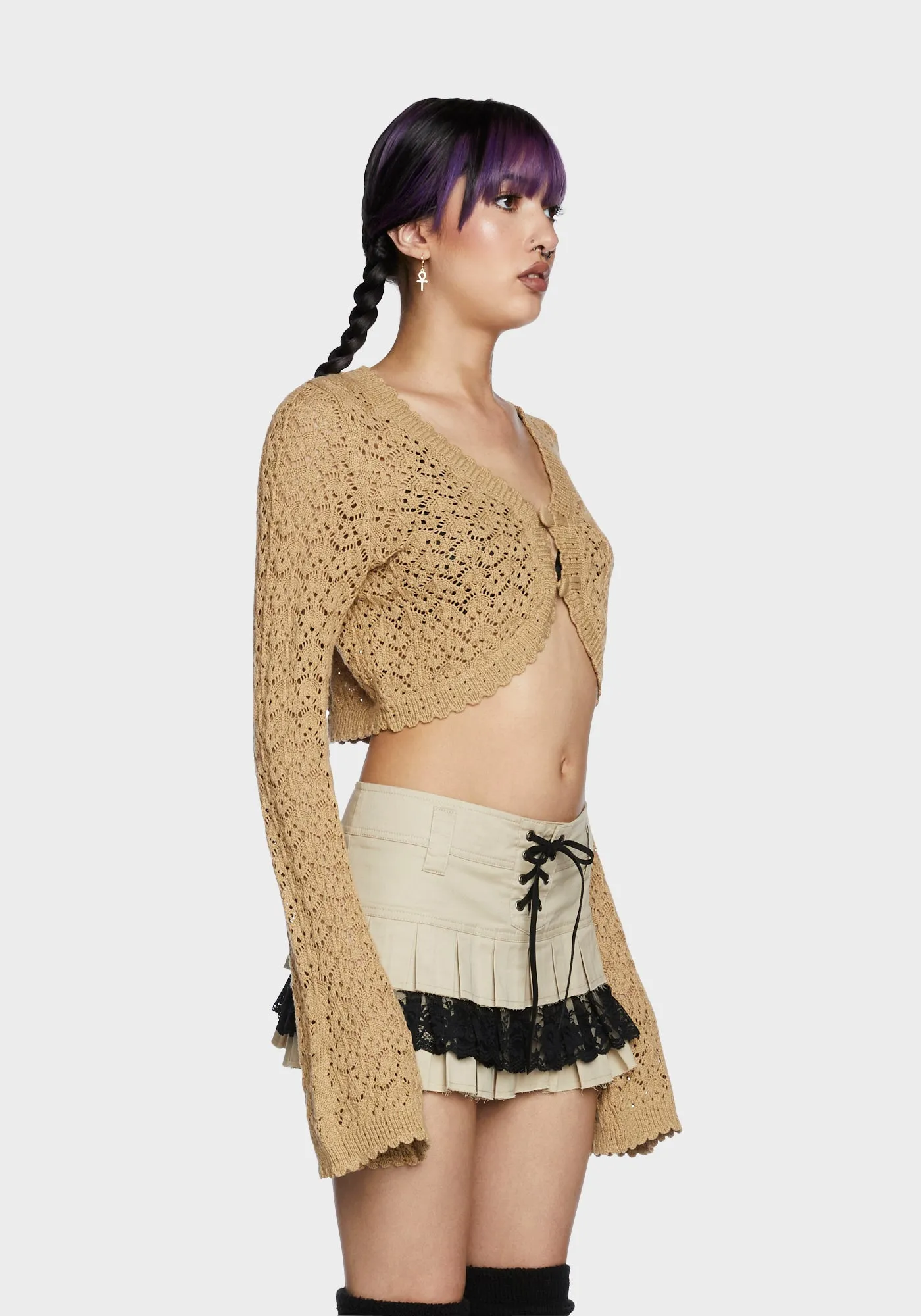 Nature Goddess Crochet Cardigan