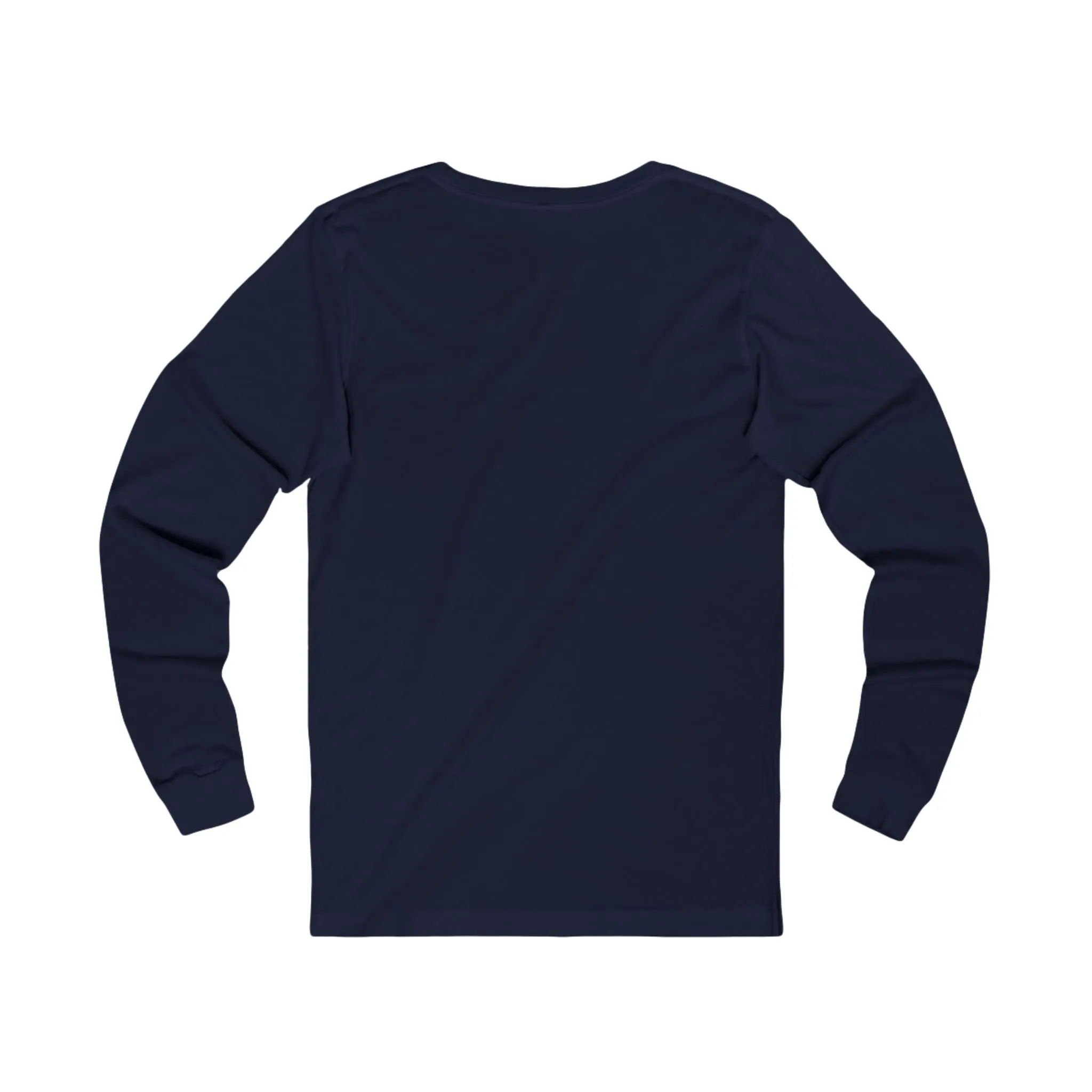 Navy Blue Holiday Long-Sleeve Shirt : Elegant Christmas Top with Matching Pajama Bottom Options