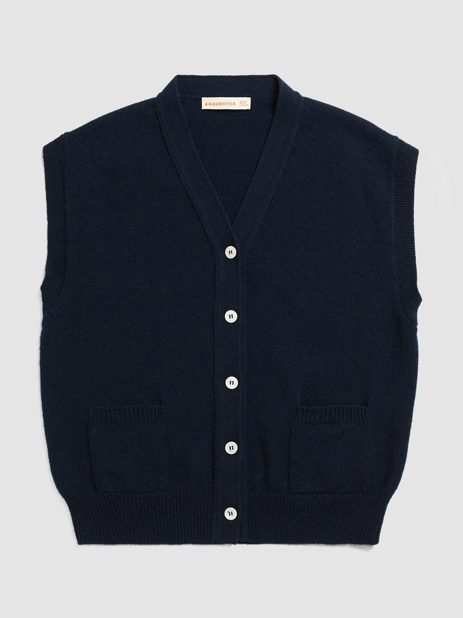 Navy Wexford pocket waistcoat