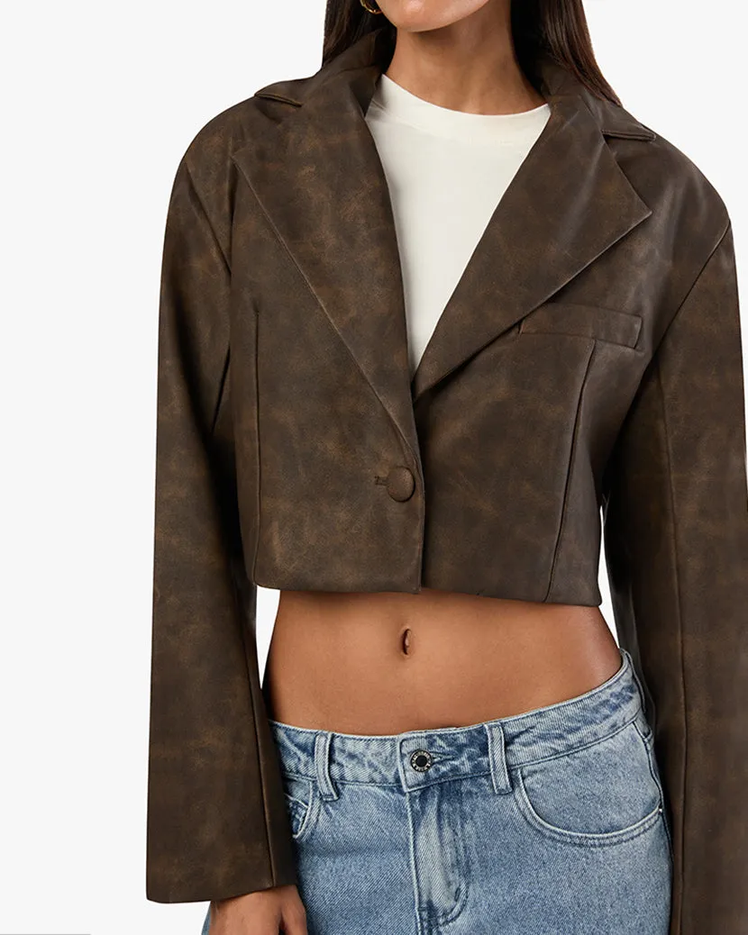 Patina Cropped Blazer