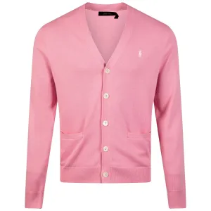 Performance Cotton-Blend Cardigan Pink Flamingo - SS24