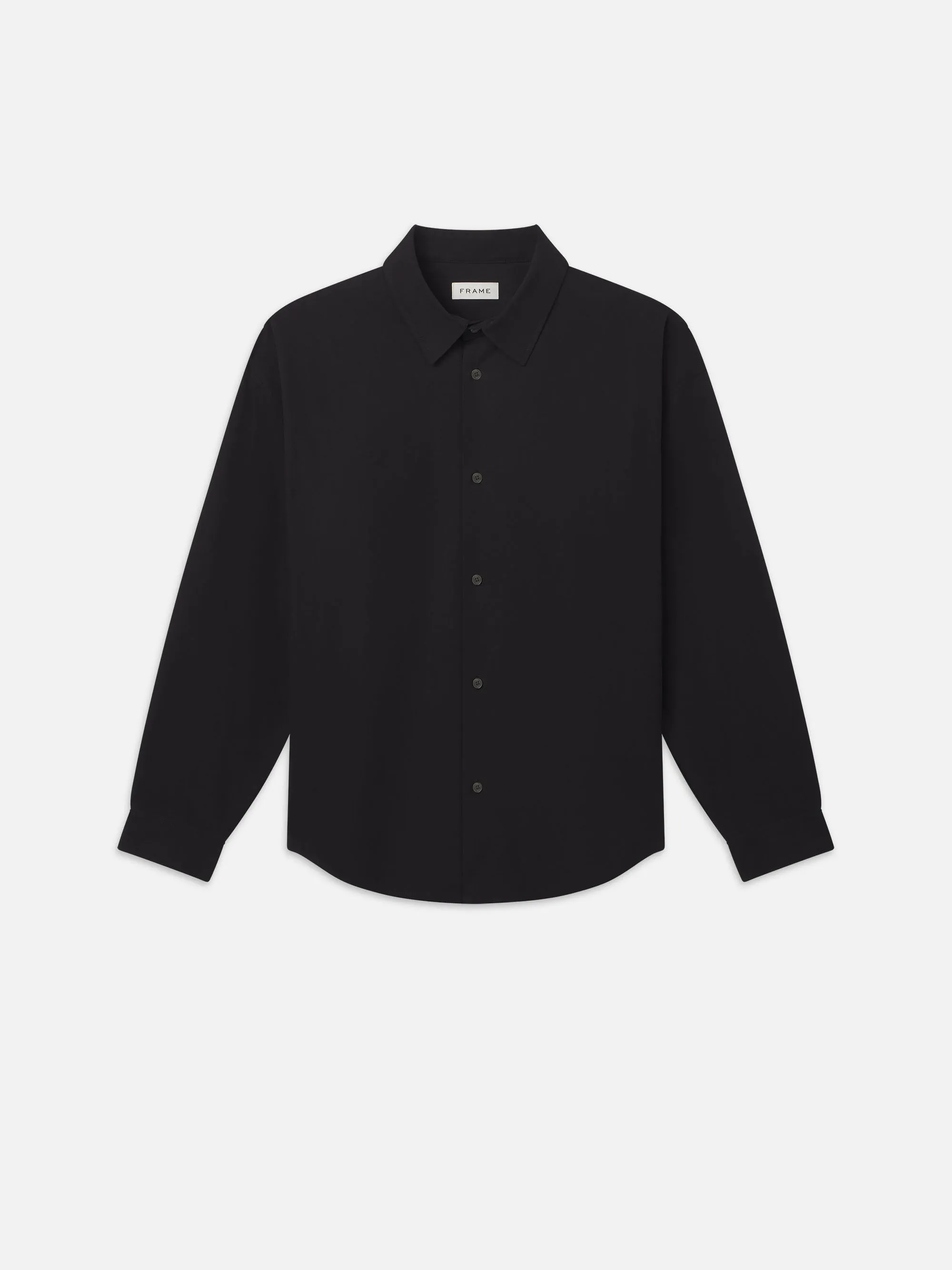 Poplin Relaxed Shirt -- Black