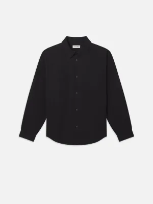 Poplin Relaxed Shirt -- Black