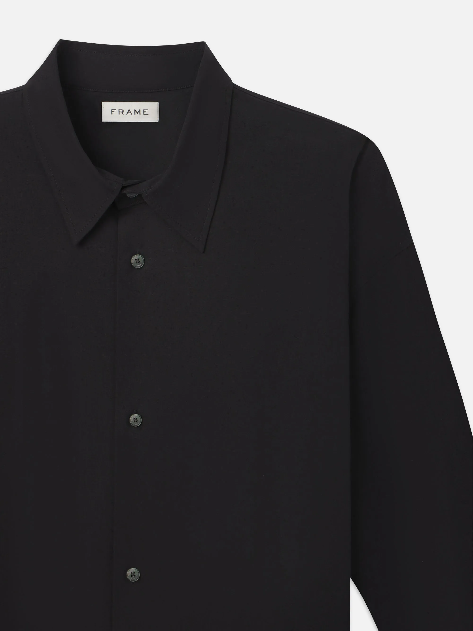 Poplin Relaxed Shirt -- Black