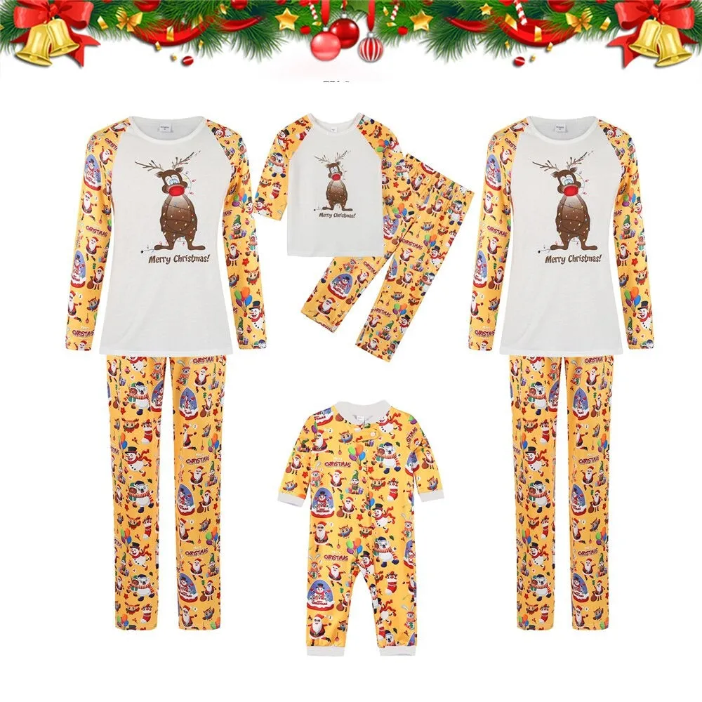 Reindeer Family Matching Pajama Set