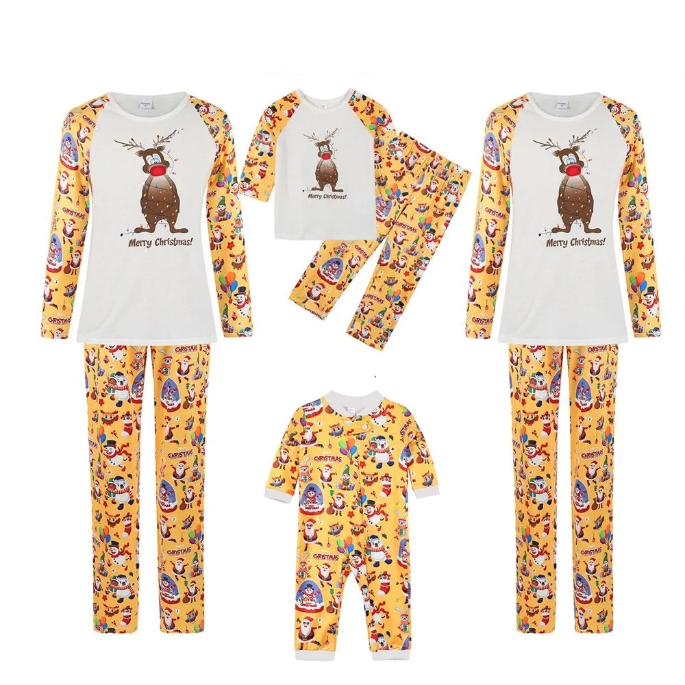 Reindeer Family Matching Pajama Set