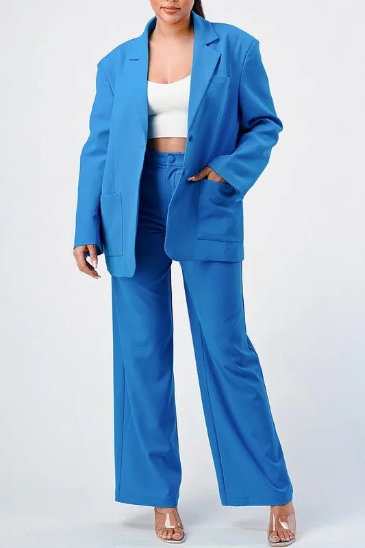 She Cute- Blazer and Pant Set