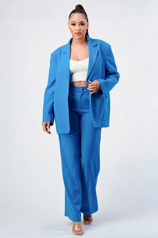 She Cute- Blazer and Pant Set