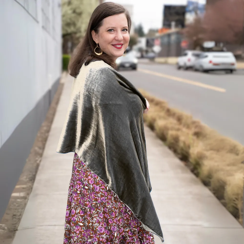 Silk Velvet Shawl