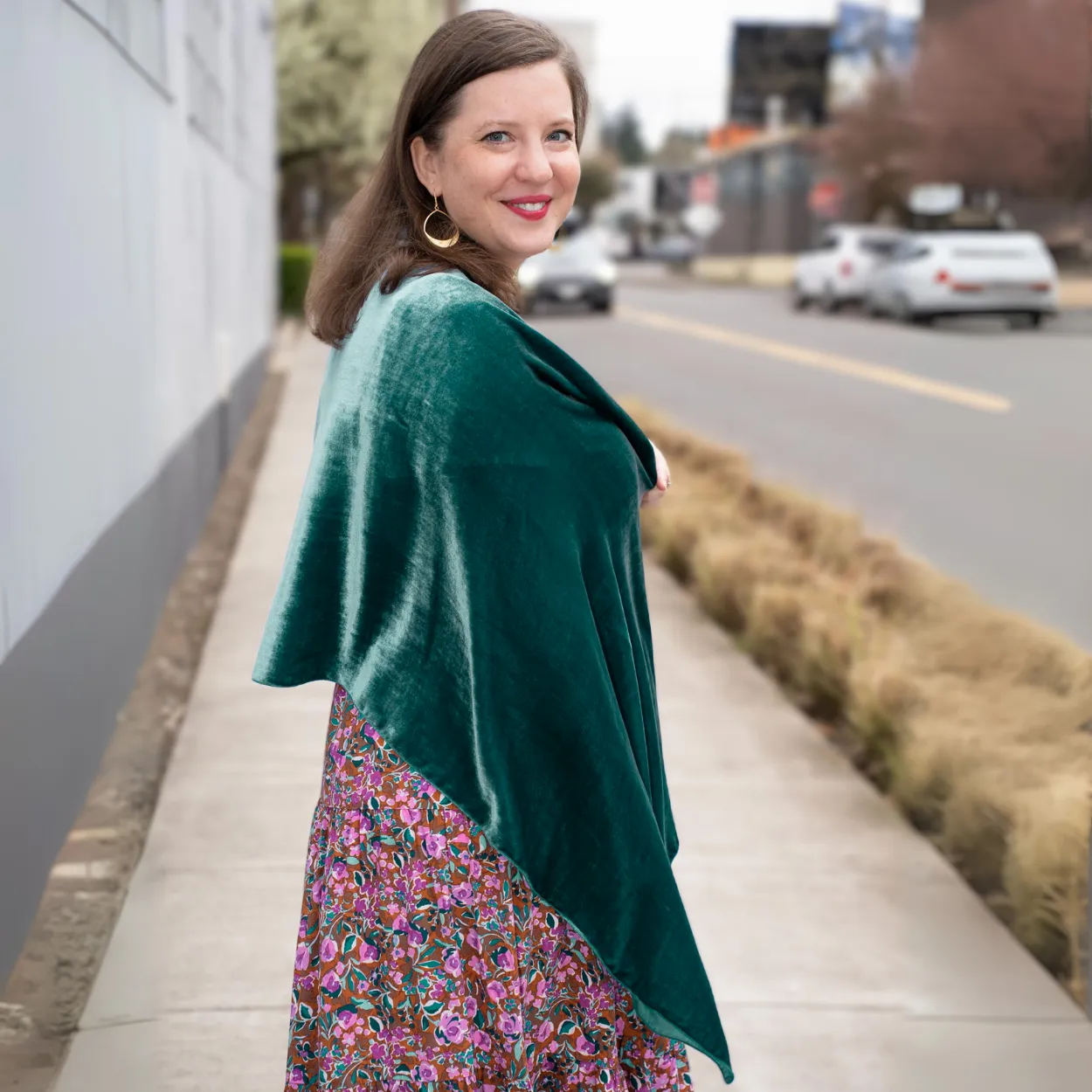 Silk Velvet Shawl