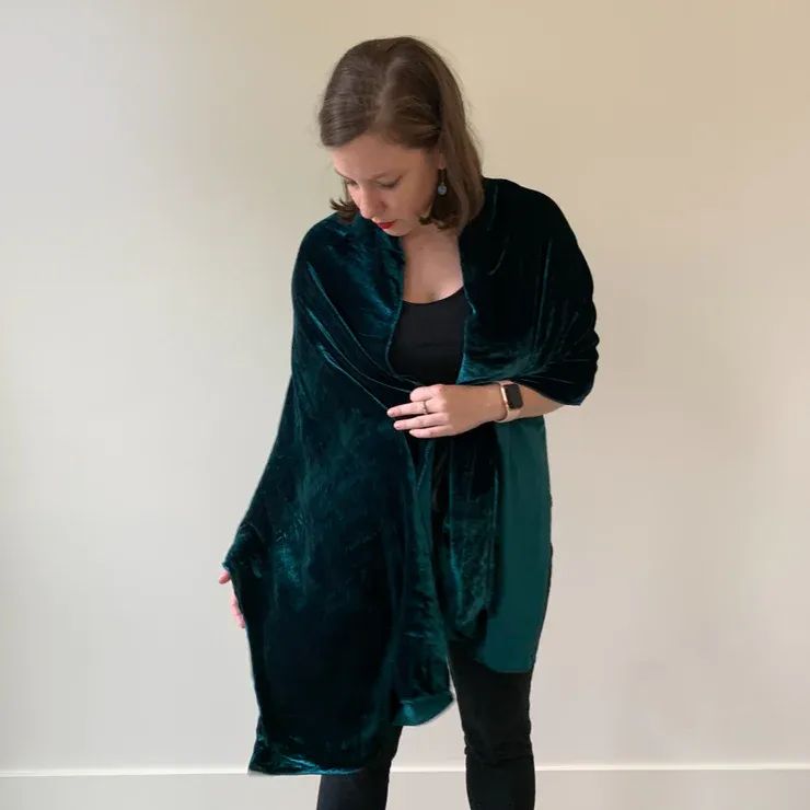 Silk Velvet Shawl