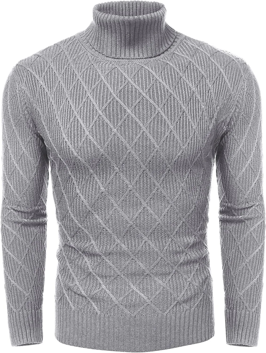 Slim Fit Thick Cotton Pullover Turtleneck Sweaters (US Only)