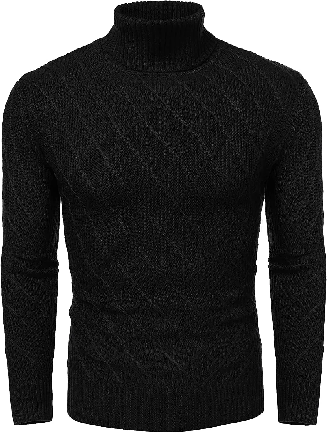 Slim Fit Thick Cotton Pullover Turtleneck Sweaters (US Only)