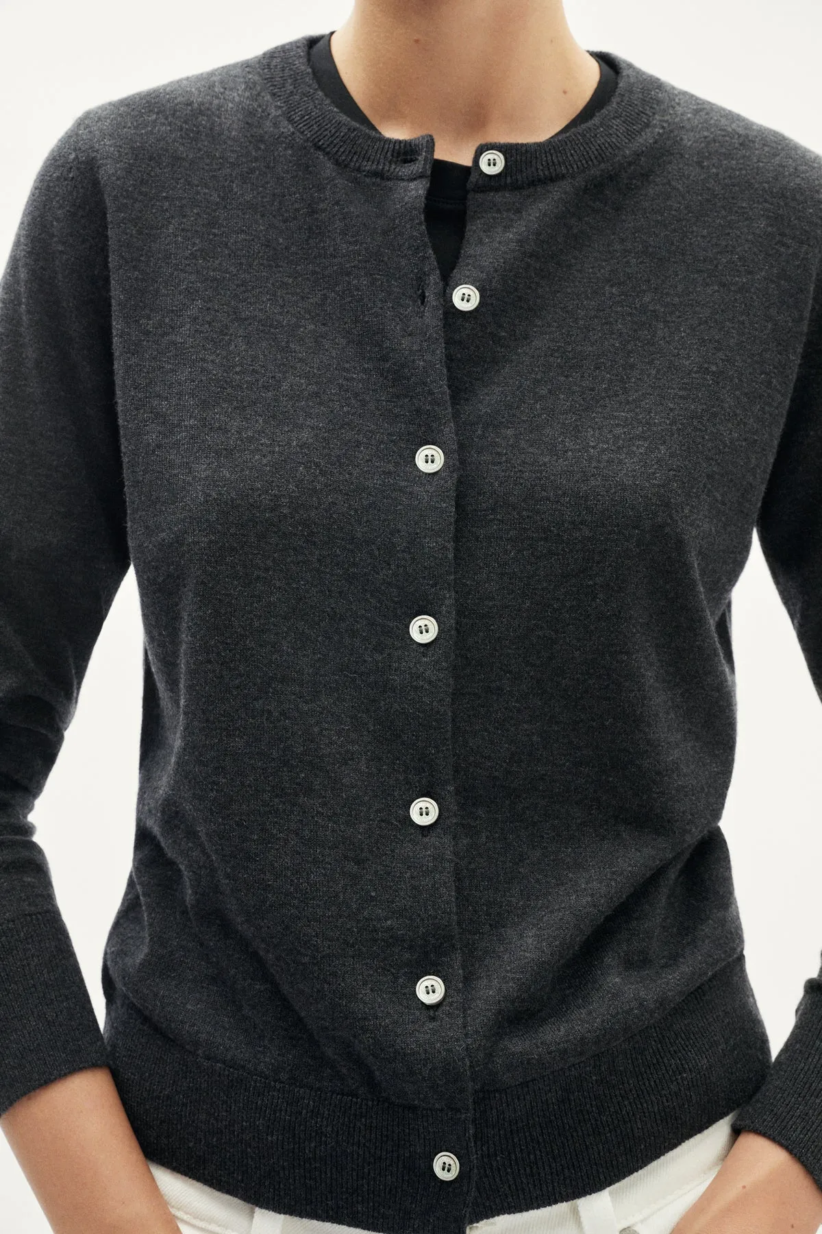 The Ultrasoft wool Crewneck Cardigan